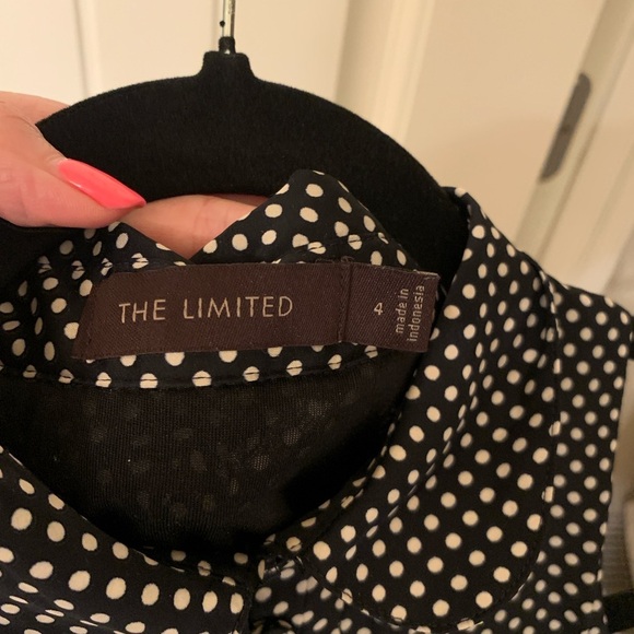 The Limited Polka Dot Black and White Dress size 4 fully lined and lightweight - Picture 5 of 10